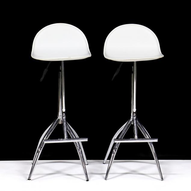 pair-of-contemporary-swivel-seat-barstools