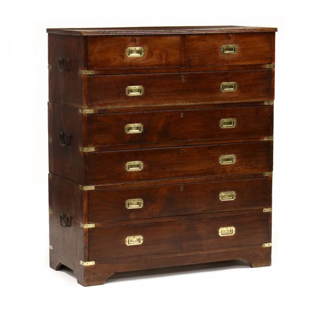 antique-english-mahogany-triple-stack-campaign-chest-of-drawers