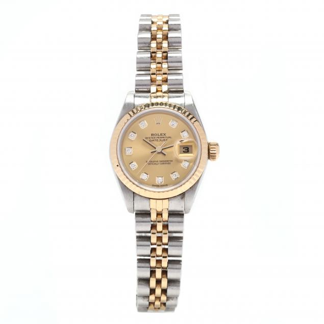 lady-s-stainless-steel-and-18kt-gold-oyster-perpetual-datejust-watch-rolex