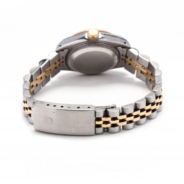 Lady's Stainless Steel and 18KT Gold Oyster Perpetual