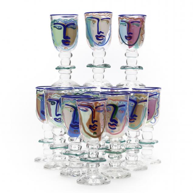 13-bernstein-glass-i-face-i-art-goblets