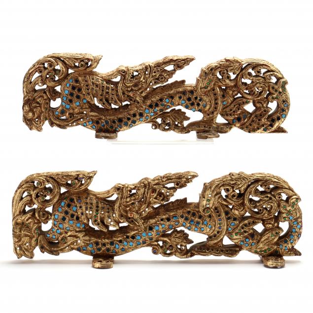 a-pair-of-thai-carved-gilt-wooden-dragons-with-inlay
