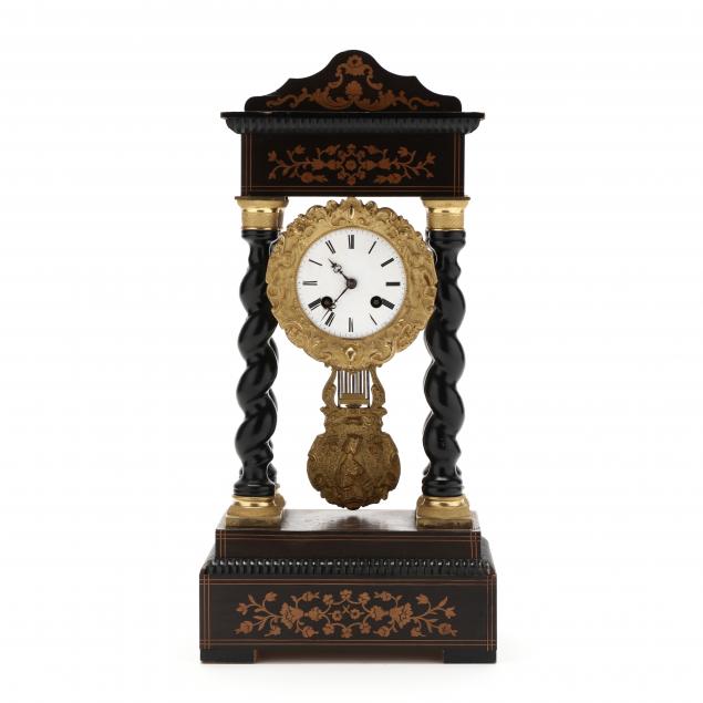 medaille-d-argent-vincenti-portico-mantel-clock