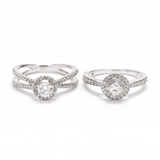 two-14k-white-gold-and-diamond-rings