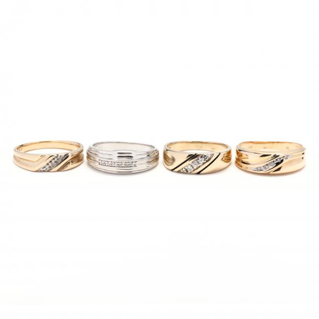 four-gold-and-diamond-bands