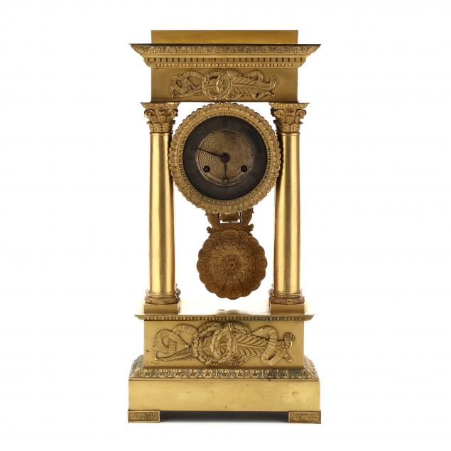 french-empire-gilt-bronze-mantel-clock