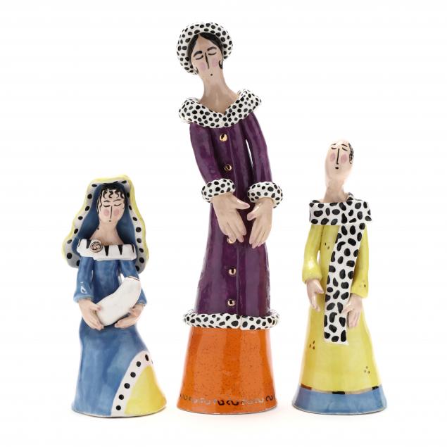 justine-ferreri-nc-grouping-of-three-ceramic-figurines