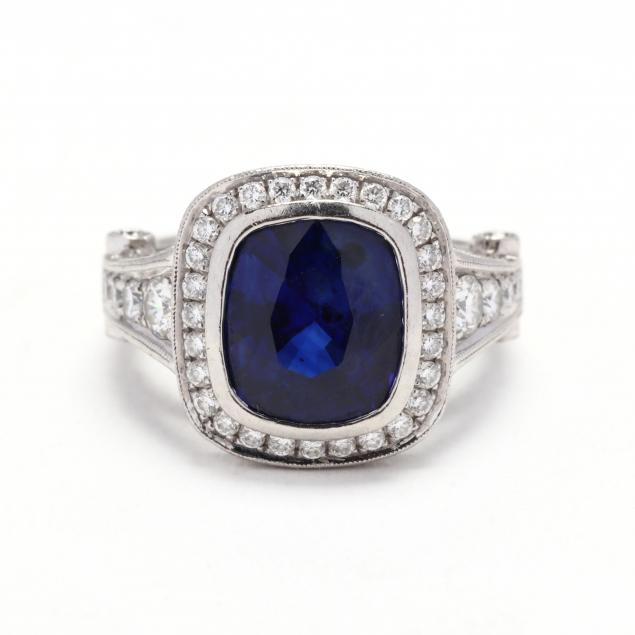 platinum-sapphire-and-diamond-ring