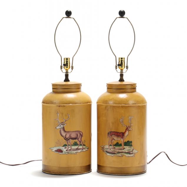near-pair-of-tole-tea-canister-table-lamps