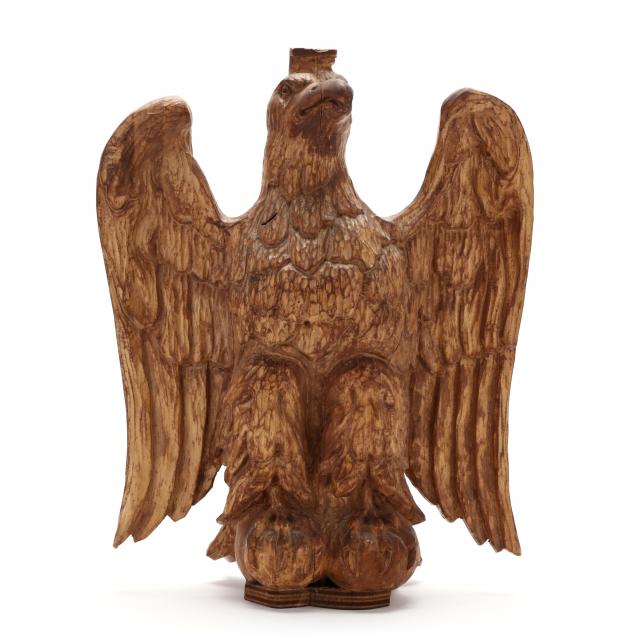 vintage-carved-hardwood-eagle-architectural-mount