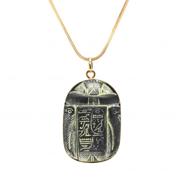 gold-and-scarab-necklace