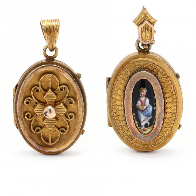 two-victorian-etruscan-revival-lockets