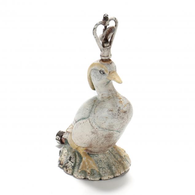 nuydea-vintage-painted-iron-duck-lawn-sprinkler