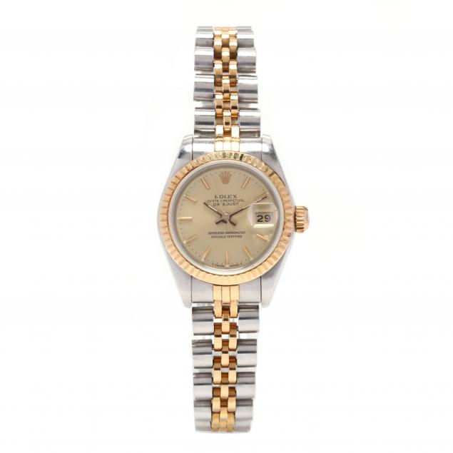 lady-s-two-tone-oyster-perpetual-datejust-watch-rolex