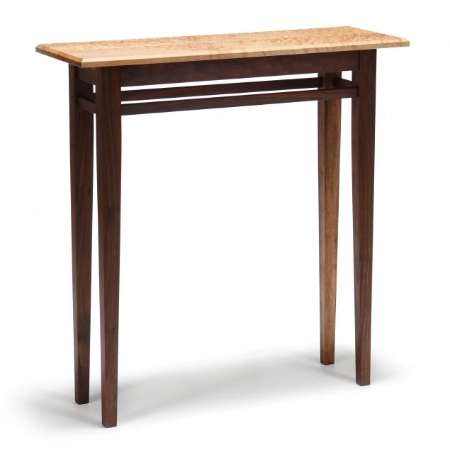 kevin-jamison-nc-ny-high-craft-birdseye-maple-and-walnut-console-table