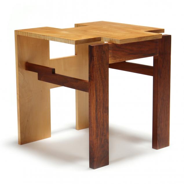 kevin-jamison-nc-ny-high-craft-tiger-maple-and-walnut-table