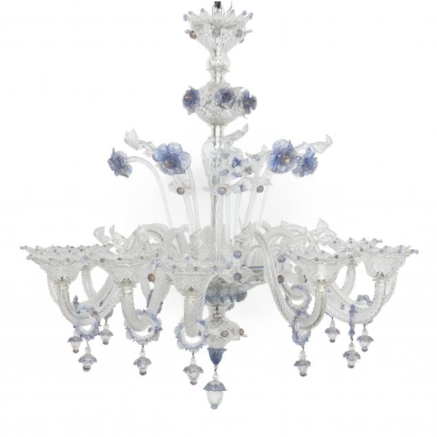 large-twelve-light-murano-glass-chandelier