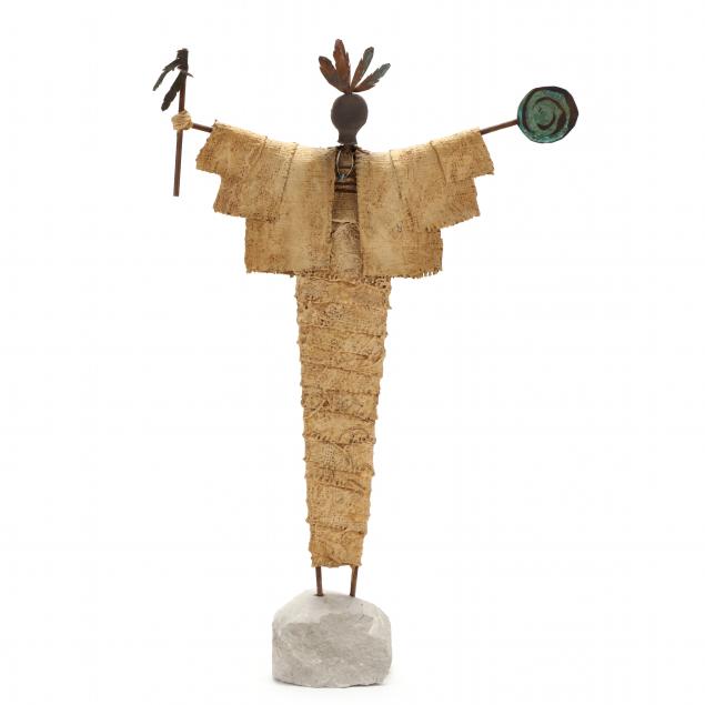 john-gutierrez-tx-b-1963-southwestern-shaman-sculpture