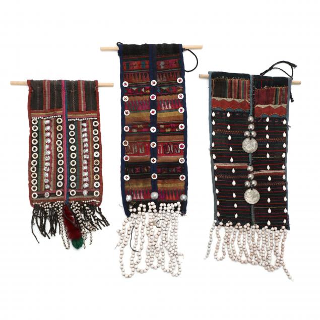 three-small-burmese-hanging-textiles