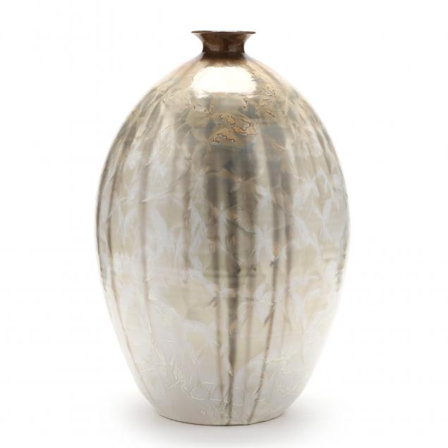phil-morgan-nc-crystalline-pottery-vase