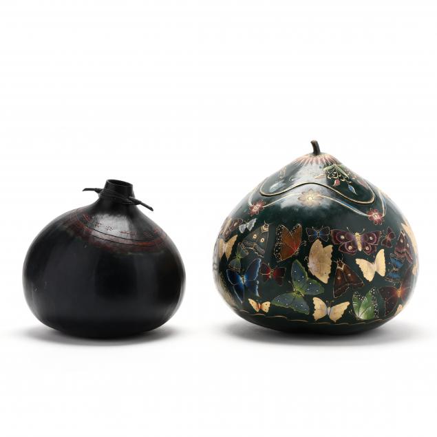 two-decorated-gourds