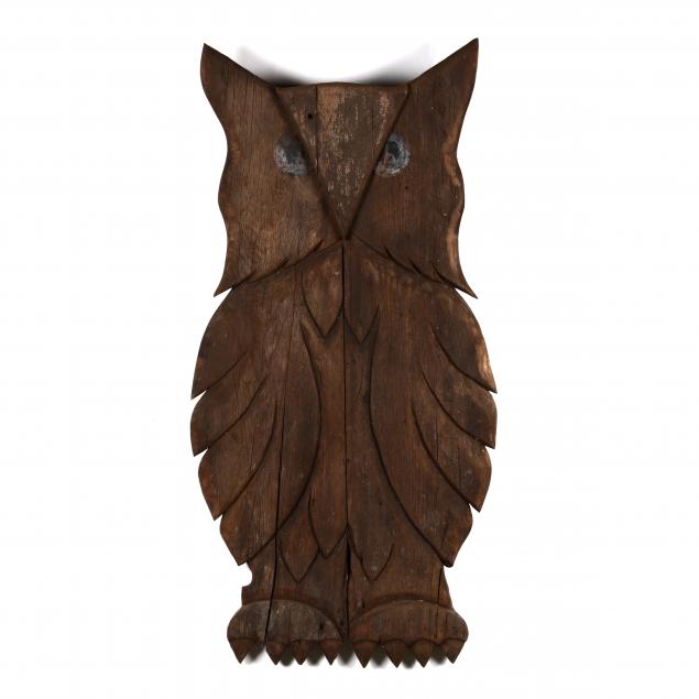 folk-art-carved-wood-owl-panel