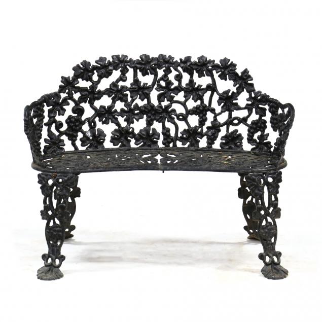 vintage-iron-grapevine-garden-bench