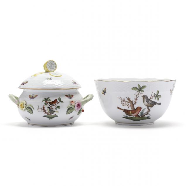 tall-i-rothschild-bird-i-herend-porcelain-bowl-and-small-soup-tureen