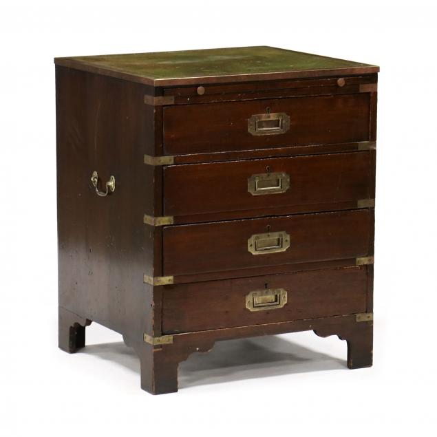 antique-english-mahogany-diminutive-campaign-chest