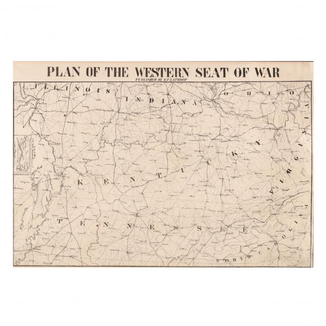 early-confederate-broadside-i-plan-of-the-western-seat-of-war-i
