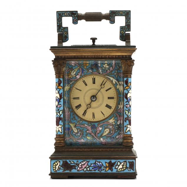 vintage-french-cloisonne-carriage-clock