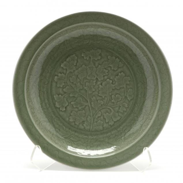 a-chinese-longquan-ming-style-celadon-charger