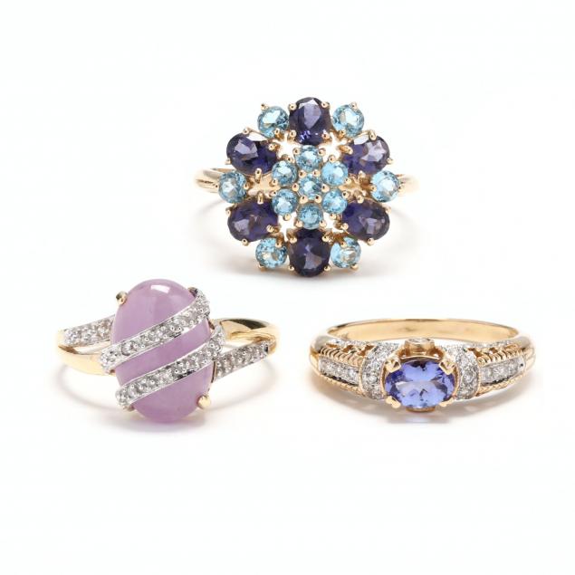 three-gold-and-gem-set-rings