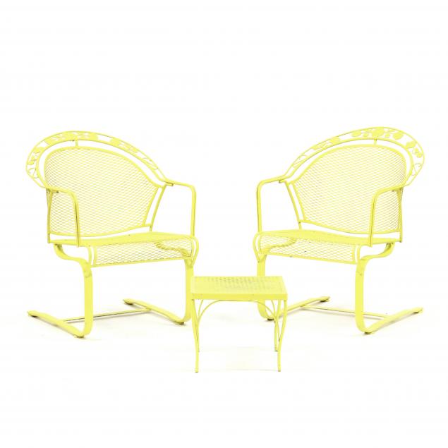 john-salterini-vintage-patio-spring-chairs-and-side-table