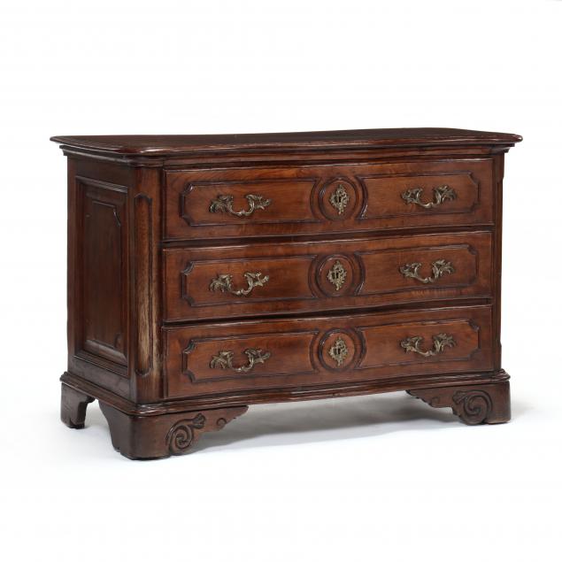 louis-xv-oak-serpentine-commode