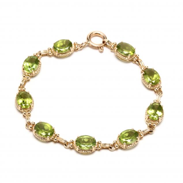 gold-and-peridot-bracelet