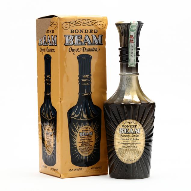 bonded-beam-straight-bourbon-whiskey-in-onyx-decanter