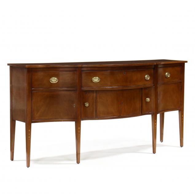 federal-inlaid-mahogany-serpentine-front-sideboard