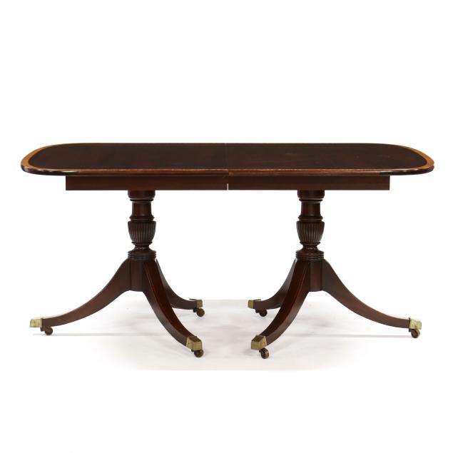 federal-style-inlaid-mahogany-double-pedestal-dining-table