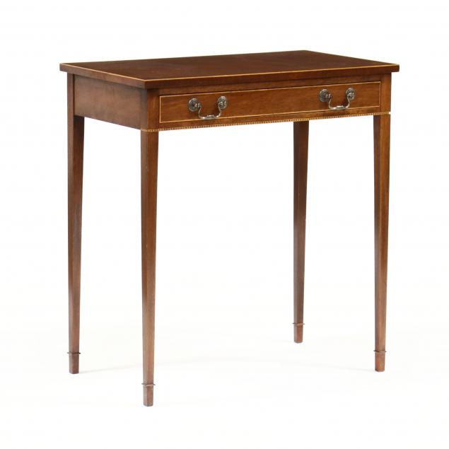 custom-federal-style-inlaid-mahogany-one-drawer-writing-table