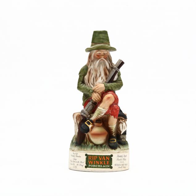 old-rip-van-winkle-bourbon-whiskey-in-hand-painted-green-porcelain-decanter