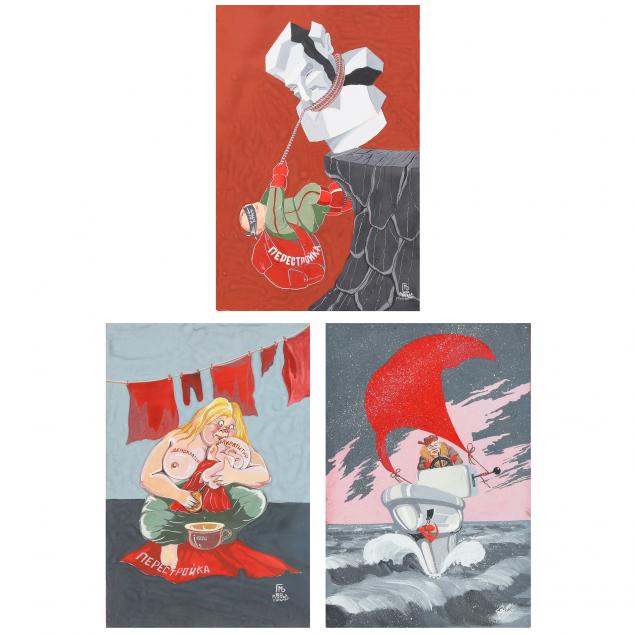 three-soviet-propaganda-paintings
