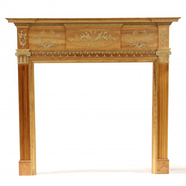 classical-revival-style-pine-mantel