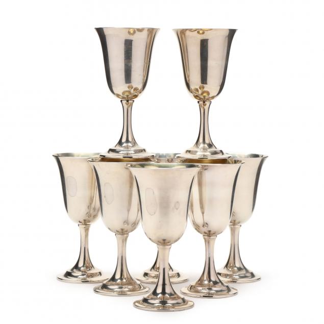 eight-i-lord-saybrook-i-sterling-silver-goblets-by-international-silver-co