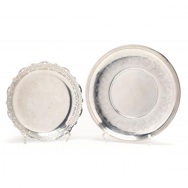 two-sterling-silver-round-trays