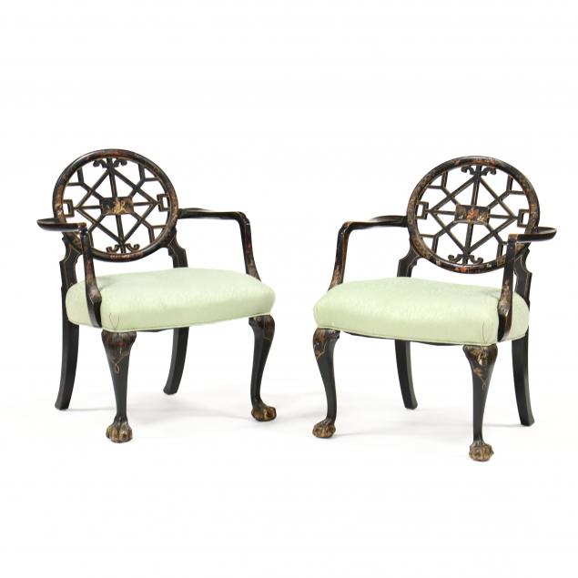 pair-of-english-chinoiserie-armchairs