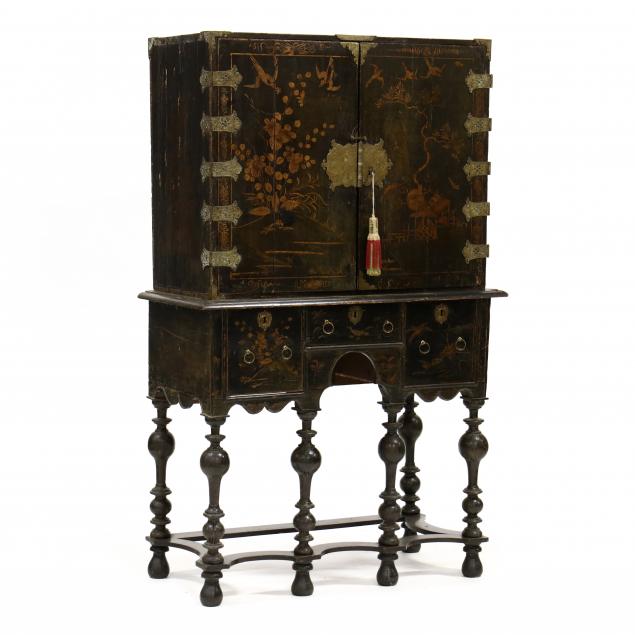 antique-william-and-mary-style-chinoiserie-cabinet-on-stand