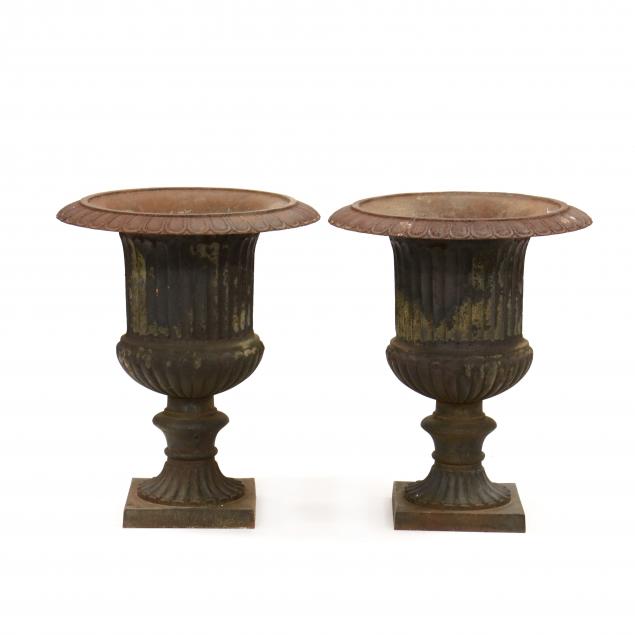 pair-of-classical-style-iron-garden-urns