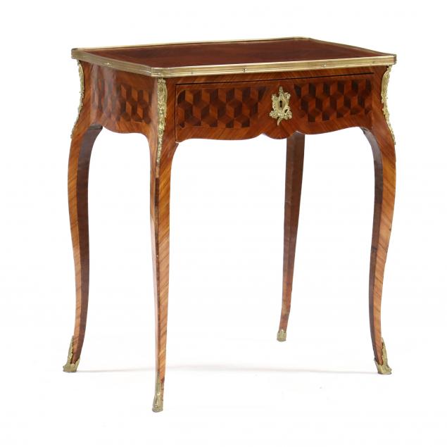 french-parquetry-inlaid-and-ormolu-mounted-one-drawer-table