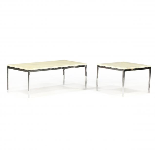 florence-knoll-american-1917-2019-two-marble-top-and-steel-low-tables